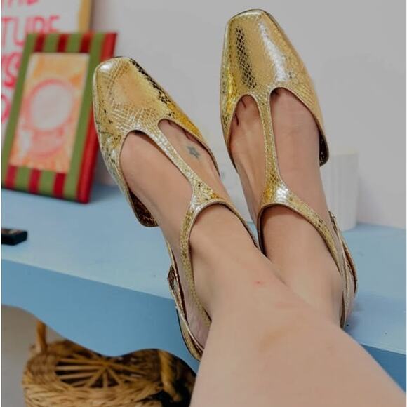 RARE!!! ZARA Front Strap Flats NWT - Picture 8 of 16